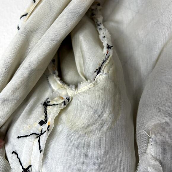 Pat Sandler Vintage Quilted Dress Embroidered Long Sleeve Tribal Print XS - Picture 10 of 10